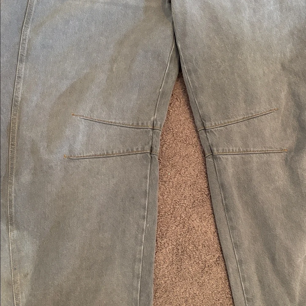 Free People We The Free Good Luck Barrel Jeans in gray NWT - Picture 6 of 11